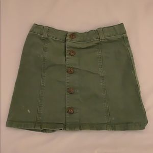 Crazy 8 green jean skirt